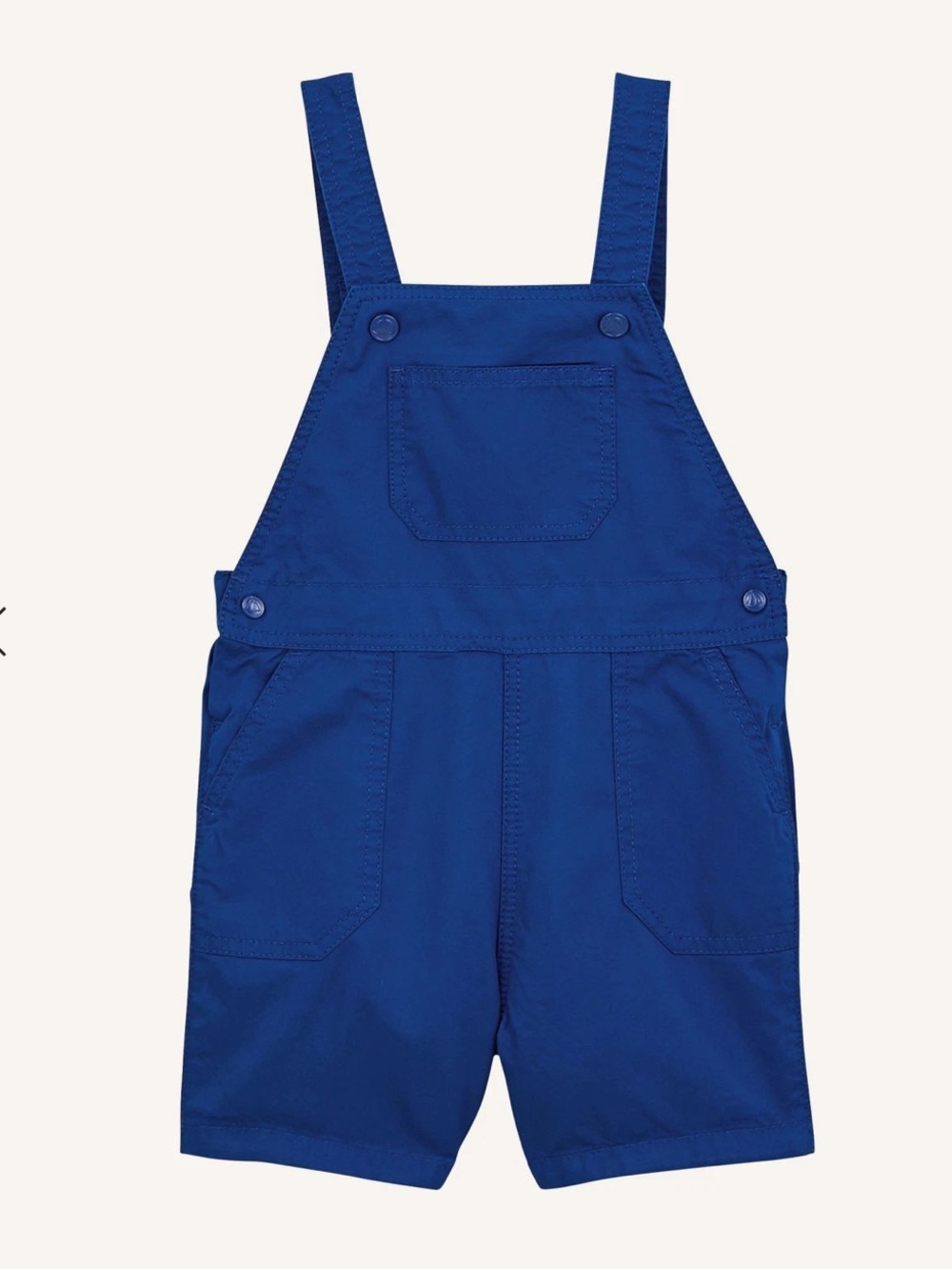 Petit Bateau Royal Blue Maudet short overalls NWT